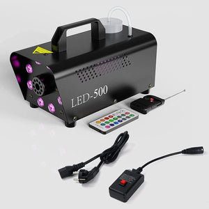 Halloween Fog Machine - 3 Stage LED Lights with 13 Colors