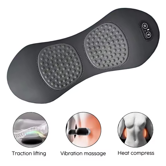 3-In-1 Lumbar Massager - Heating & Traction Device