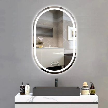 LED Illuminated Bathroom Mirror Anti-Fog Demist