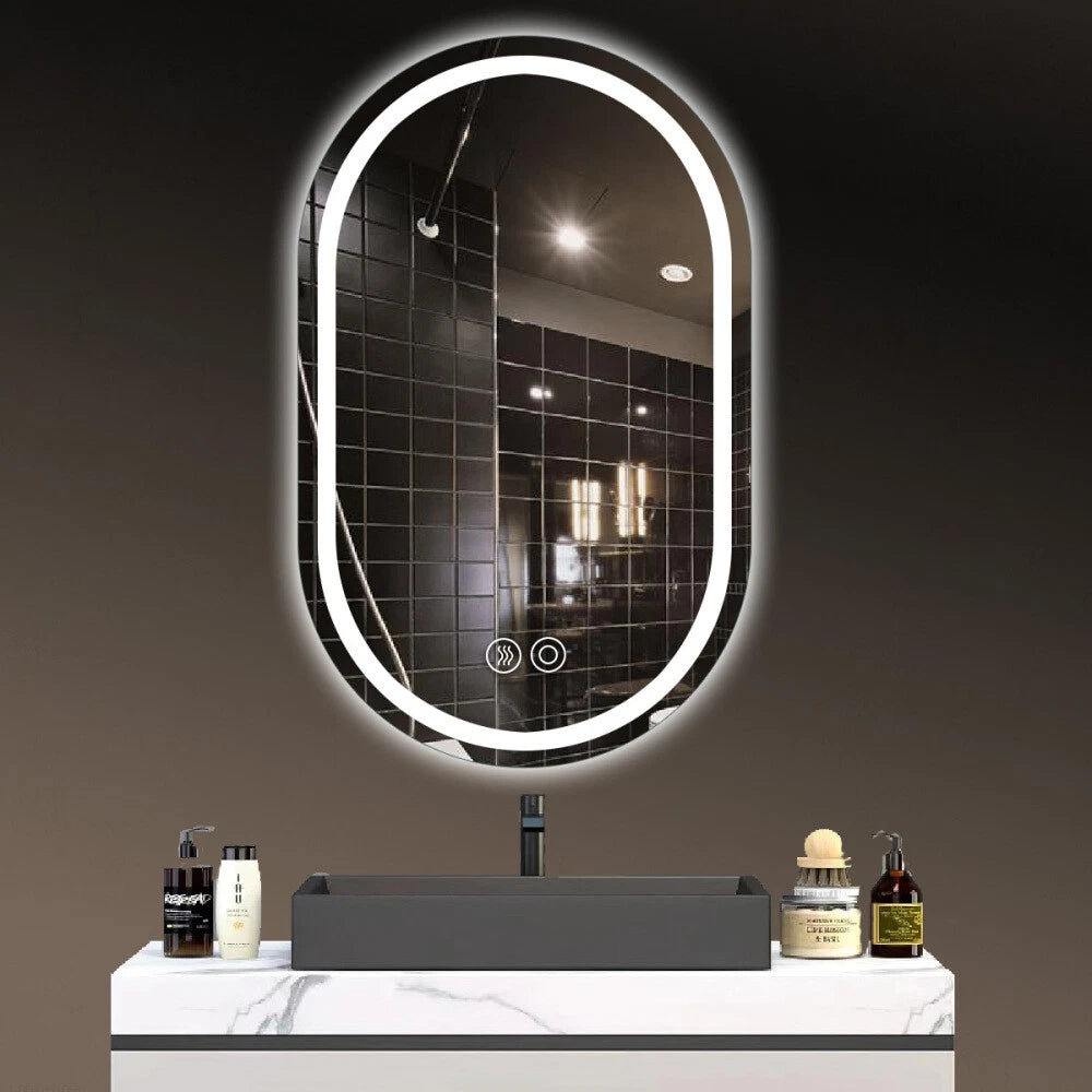 LED Illuminated Bathroom Mirror Anti-Fog Demist