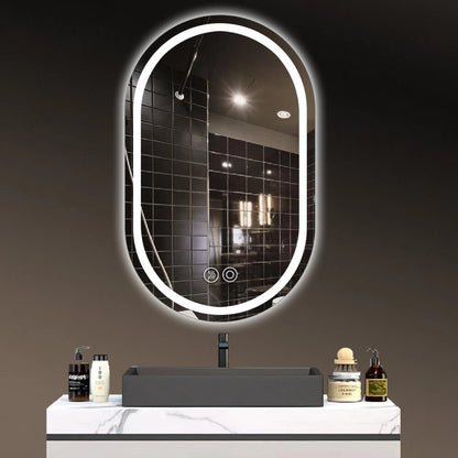 LED Illuminated Bathroom Mirror Anti-Fog Demist