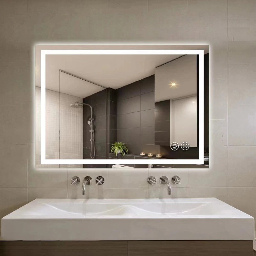 LED Illuminated Bathroom Mirror Anti-Fog Demist