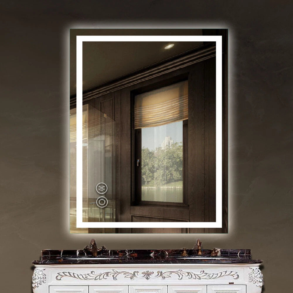 LED Illuminated Bathroom Mirror Anti-Fog Demist