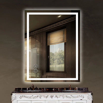 LED Illuminated Bathroom Mirror Anti-Fog Demist